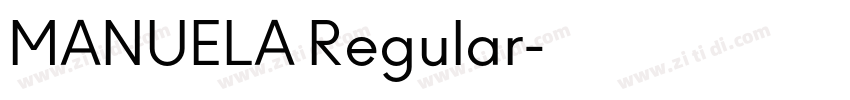 MANUELA Regular字体转换